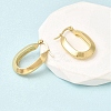 Oval 201 Stainless Steel Hoop Earrings EJEW-Z151-06G-2