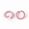 Spray Painted Iron Open Jump Rings IFIN-F149-F11-2