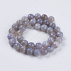 Natural Striped Agate/Banded Agate Beads Strands X-G-G581-10mm-09-2