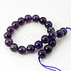 Natural Amethyst Beads Strands G-G099-6mm-2-2