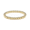 Synthetic Hematite Round Beaded Stretch Bracelet BJEW-JB08582-01-1