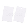 Rectangle Paper One Pair Earring Display Cards with Hanging Hole CDIS-YWC0001-01-4