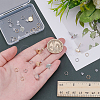 DIY Square & Hexagon Brass Stud Earring Making Kits DIY-AR0004-44-3