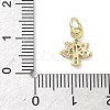 Brass Micro Pave Cubic Zirconia Tree Charms KK-K368-51G-3