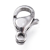 Tarnish Resistant 316 Surgical Stainless Steel Lobster Claw Clasps STAS-M281-01P-A-1