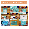 Self-Adhesive Silk Screen Printing Stencil X1-DIY-WH0338-260-3