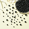 230Pcs 4 Styles Glass Round Bead Strands GLAA-YW0003-74-4
