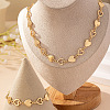 Zinc Alloy Heart Link Chain Necklaces & Bracelets Sets FS-WGBB3CC-01-2