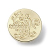 Welcome Wax Seal Brass Stamp Heads AJEW-M038-01K-G-2
