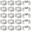20Pcs 304 Stainless Steel Hoop Earrings Findings STAS-BBC0010-22-1