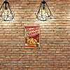 Vintage Metal Tin Sign AJEW-WH0436-093-5