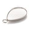 Non-Tarnish 304 Stainless Steel Pendant Cabochon Settings STAS-I176-06A-3