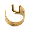 PVD Vacuum Plating 201 Stainless Steel Cuff Rings RJEW-Z032-01G-U-4