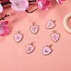 6Pcs 6 Styles Real 18K Gold Plated Brass Micro Pave Clear Cubic Zirconia Enamel Pendants ZIRC-SZ0001-36A-4