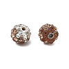 Handmade Polymer Clay Rhinestone Beads RB-CBAFAF8-01A-2