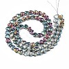 Electroplate Glass Beads Strands EGLA-S188-13-C04-2