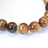 Grade AB Natural Tiger Eye Round Bead Strands X-G-E334-4mm-17-3
