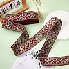 Ethnic Style Embroidery Polyester Ribbons SK-TAC0001-04-6