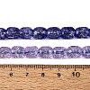Transparent Crackle Glass Beads Strands GLAA-Q108-04A-07-4