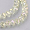 Electroplate Glass Beads Strands X-GLAA-K027-02AB-3