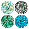 480Pcs 4 Colors Picasso Glass Seed Beads SEED-TA0001-07B-3