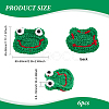 BENECREAT Frog's Head Shape Cartoon Style Polyester Knitted Costume Ornament Accessories DIY-BC0006-65-2