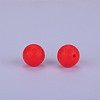 Round Silicone Focal Beads SI-JX0046A-131-2