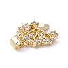 Rack Plating Brass Micro Pave Cubic Zirconia Pendants KK-G451-09G-3