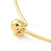 Screw End Ball 304 Stainless Steel Wire Bangle BJEW-F435-01G-3