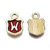 Alloy Enamel Charms ENAM-T012-03W-RS-3