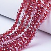 Electroplate Glass Beads Strands X-EGLA-A034-T6mm-A06-1