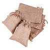 Burlap (Polyester) Packing Pouches Drawstring Bags ABAG-BC0001-07B-18x13-1