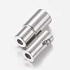 Tarnish Resistant 304 Stainless Steel Locking Tube Magnetic Clasps X-STAS-H019-4