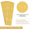 Plastic Self Adhesive Gold Foil Embossed Stickers DIY-WH0211-243-2