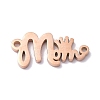 Mother's Day 304 Stainless Steel Pendants LS-STAS-C035-01RG-1