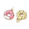 304 Stainless Steel Enamel Pendants STAS-K330-15G-2