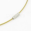 201 Stainless Steel Wire Necklace Cord TWIR-SW001-6-2