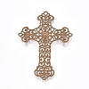 Brass Filigree Joiners Links LS-KK-G368-02AB-2