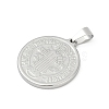 304 Stainless Steel Pendants STAS-A053-24C-P-2
