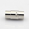 Tarnish Resistant Column 304 Stainless Steel Locking Tube Magnetic Clasps STAS-N014-25-4mm-1