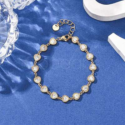 304 Stainless Steel Link Chain Bracelets for Women BJEW-A047-03G-1