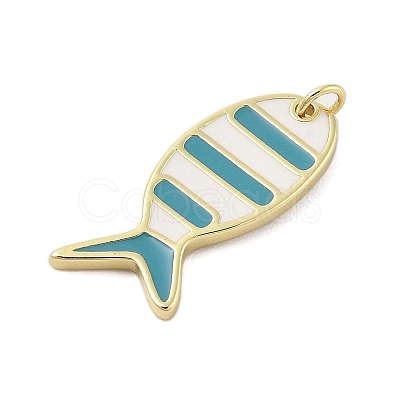 Rack Plating Brass Enamel Pendants KK-Z074-10G-01-1
