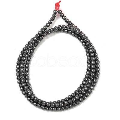 Synthetic Non-magnetic Hematite Beads Strands GG-CBAB93D-B01-2mm-1