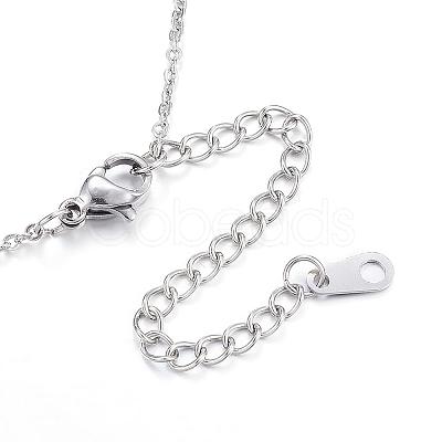 Tarnish Resistant 304 Stainless Steel Necklaces NJEW-E080-10P-1