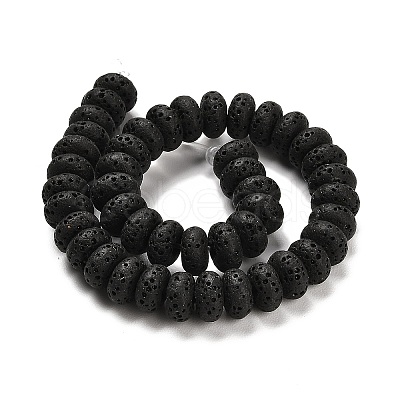 Natural Lava Rock Dyed Beads Strands G-L586-B02-02-1