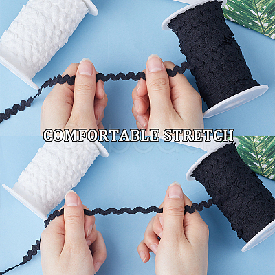 25M Nylon S Shaped Lace Ribbon OCOR-GF0003-60A-1