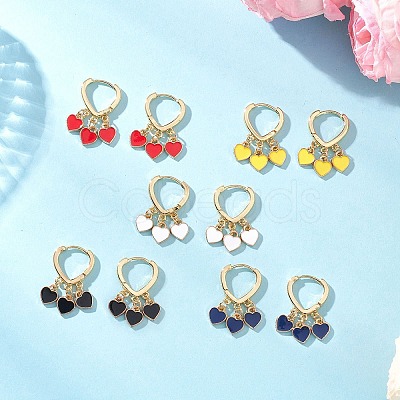 Brass Hoop Earrings EJEW-JE06674-1