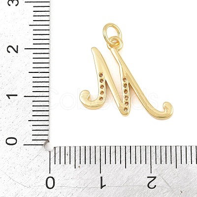 Brass Micro Pave Clear Cubic Zirconia Pendants CU-CBA7939-01M-G-1