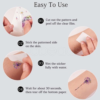 Dandelion Body Art Tattoos JX100A-1