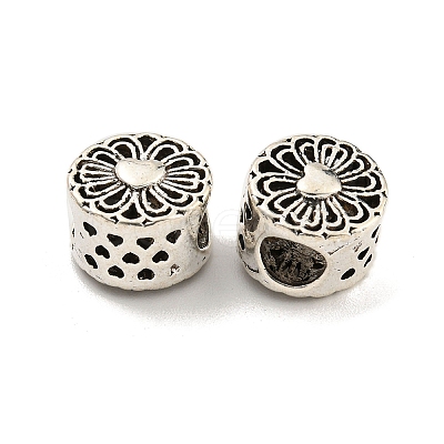 Rack Plating Alloy European Beads FIND-B034-26AS-1
